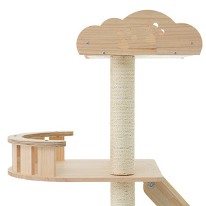 热卖木猫塔宠物屋和猫攀爬家具最佳猫树 & 刮刮器 - Product Image 5