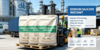 Silicate de sodium de qualité industrielle JIUCHONG, verre de soude, CAS 1344-09-8, poudre blanche, pureté 98%, sac de 25 kg pour béton, fourni par l'usine