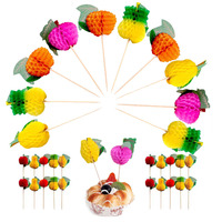 Décoration de fête, nouveauté, jetable, décoration de boisson amusante, chapeau en paille de papier irisé, décoration de paille de papier en nid d'abeille pour le corps