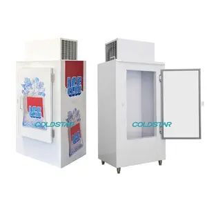 Congelador comercial de hielo de puerta sólida, contenedor de almacenamiento en bolsa