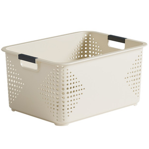 Storage Baskets Rectangle <b>Plastic</b> With Handle For Clothes Toys Snacks Kitchen Dormitory Organizers Medium <b>Large</b> Size - Product Image 2