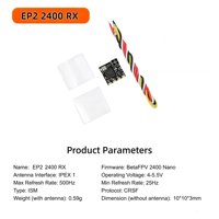 Récepteur Micro CYCLONE ELRS 2.4G ExpressLRS 500Hz à Taux de Rafraîchissement Élevé Nano RX pour FPV Tiny Whoop Racing UAV Voiture RC à Aile Fixe