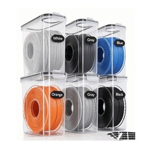 Set di 6 Contenitori Ermetici in Plastica da 4L per Organizzare Dispensa e Cucina, Ideali per Cereali, Farina, Pasta, Noci e Alimenti Secchi - Product Image 1