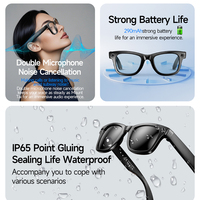 Lunettes Intelligentes d'Extérieur W610 avec Enregistrement Audio, Double Micro Anti-Bruit, Monture TR Mate, Appel Bluetooth et Caméra 8MP