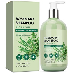 Champú de Romero Orgánico con Logotipo Privado Personalizado OEM, Reduce la Caída del Cabello, Promueve el Crecimiento del Cabello, Crema - Product Image 1