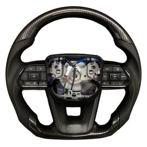 Volante de Fibra de Carbono para <span class=keywords><strong>Toyota</strong></span> LC200 LC300 Hilux Fortuner Camry Land Cruiser GR Corolla <span class=keywords><strong>Hiace</strong></span> 86 Sport - Product Image 6