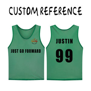 เสื้อกล้ามตาข่ายสำหรับฝึกซ้อมฟุตบอล แบบมีรูระบายอากาศ สามารถสกรีนโลโก้ได้ - Product Image 1