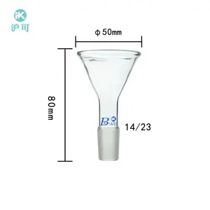 Medye ciências personalizadas vários funil de vidro conical triângulo do laboratório da boca do solo padrão - Product Image 1
