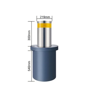 Borne hydraulique automatique pour parking scolaire, bloqueur de route télescopique, colonne élévatrice flexible, style coulissant ouvert - Product Image 1