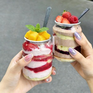 ขวดพลาสติกใสแบบมีห่วงดึงสำหรับใส่เค้ก ขนมหวาน น้ำผลไม้ และโซดา พร้อมฝาเปิดง่าย รับผลิตตามสั่งพร้อมโลโก้ ขายส่ง - Product Image 2