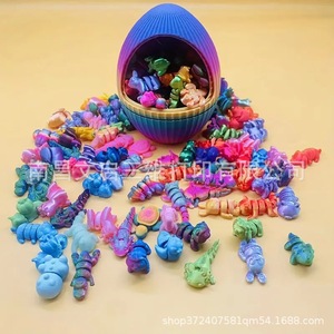 Juego de Huevos de Dragón de Plástico Impresos en 3D, Mini Animales Congelados, Juguete Educativo Creativo y Colorido, Venta al Por Mayor Internacional - Product Image 1