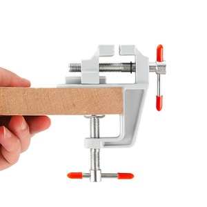 Yunbei Yb Miniature <b>Bench</b> Vise Aluminum Alloy Smooth Jaw 3 Inch For Diy Crafts Drilling Clamping Securing <b>Tools</b> - Product Image 3
