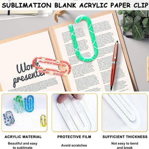 Clips de Papel Acrílicos Grandes de 10 cm, Bonitos Clips de Plástico <span class=keywords><strong>para</strong></span> Manualidades, Soporte <span class=keywords><strong>para</strong></span> <span class=keywords><strong>Libros</strong></span> <span class=keywords><strong>para</strong></span> Estudiantes, Colgador <span class=keywords><strong>para</strong></span> Mochila Escolar, Marcador de <span class=keywords><strong>Libros</strong></span> <span class=keywords><strong>para</strong></span> Oficina - Product Image 6