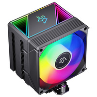Ventilateur ARGB SNOWMAN MX96-V4 noir 90 mm, refroidisseur de processeur, 6 caloducs, 180 W TDP, PWM 4 broches 5 V ARGB, dissipateur thermique compact pour PC