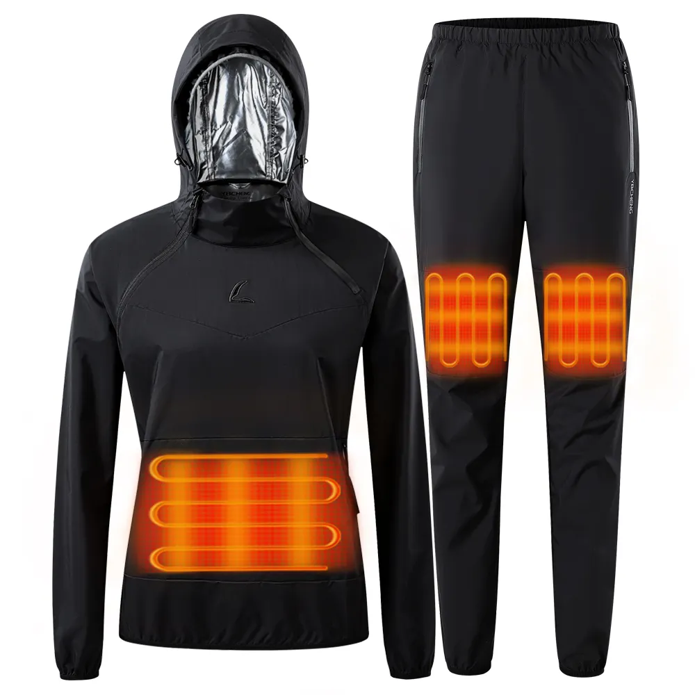 Heated Sauna Suit Women Wholesale Sweatsuit Sportswear Joggers Sports Team Tracksuits Sports Suit Heated Jacket Heated Pants