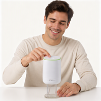 Diffuseur d'huiles essentielles portable USB 150 ml avec lumière LED de nuit à 7 couleurs, arrêt automatique pour la maison, la chambre à coucher, le bureau