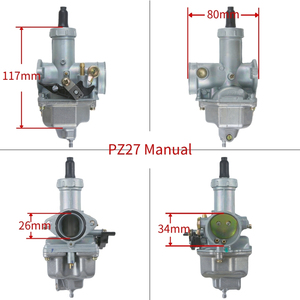 PZ27 27mm Hon Da CG XL <span class=keywords><strong>125</strong></span>-300cc alliage d'aluminium 4 temps Carb ATV Go Kart <span class=keywords><strong>Dirt</strong></span> Bike pièces de moteur <span class=keywords><strong>carburateur</strong></span> de moto - Product Image 2
