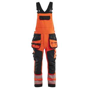 BLAKLADER - 262616485599D100 Peto con pechera Hi-Vis elástico en 4 direcciones Rojo hi-vis/negro-EAN 7330509930687 ROPA DE TRABAJO DE 2017 - Product Image 1