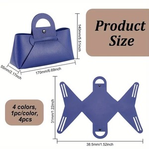 Màu sắc hỗn hợp PU da Kính mát Pouch trường hợp du lịch lưu trữ Bag đối với kính của phụ nữ túi xách quà Tặng kính mắt Organizer - Product Image 4