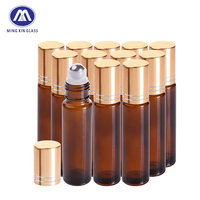 Bouteilles en Verre Personnalisées de Luxe 50 ml, 30 ml, 10 ml pour Sérum Premium, Huile Essentielle Ambrée Bleue, Soins Capillaires avec Vaporisateur et Compte-gouttes