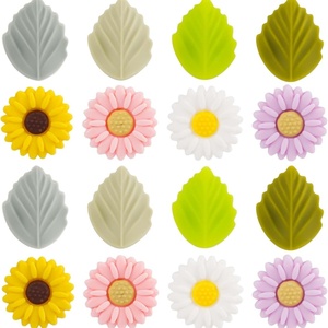 Daisy Leaves Knitting Needles Point Protectors Colorful Knitting Needle Caps for Knitting <b>Sewing</b> - Product Image 2