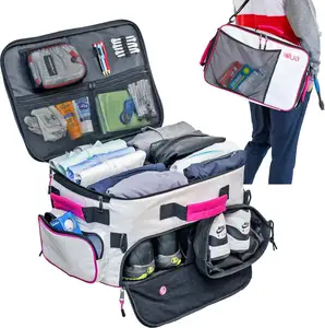 Premium Golf Trunk Organizer & Travel Bag-Amplo Armazenamento para Golf Acessórios & Golf engrenagem