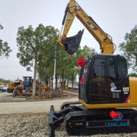 Mini-excavatrice hydraulique d'occasion CAT 308E2, 7 tonnes, pour travaux de construction