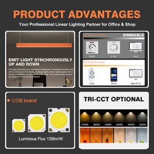 Lampe Suspendue Décorative en Aluminium 40W Personnalisable Style Nordique Simple <span class=keywords><strong>Restaurant</strong></span> Bureau École Entrepôt - Product Image 3