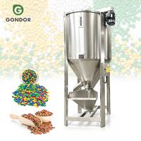 Mezcladora Vertical Gravimétrica Comercial para Animales, Trituradora y Mezcladora de Alimentos para Aves de Corral, Capacidad de Una Tonelada de Polvo de Pollo