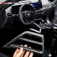 Pour BMW M2 M3 M4 G80 G82 G87 M230i 330i 2025+ – Cache de ventilation latérale de tableau de bord en carbone sec, garniture adhésive, accessoires intérieurs
