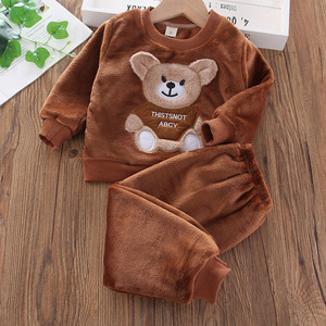 Unisex Dễ Thương Phim Hoạt Hình Bé Ngủ Mùa Đông Bộ Đồ Ngủ Cho Trẻ Em Trẻ Mới Biết Đi Phong Cách Giản Dị Nhà Mặc Quần Áo 100% Cotton Chàng Trai Cô Gái - Product Image 6