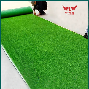 Chất lượng cao chuyên nghiệp trang trí sân vườn sàn PP nhựa màu xanh lá cây mềm nhân tạo grassartificial thảm cỏ - Product Image 2