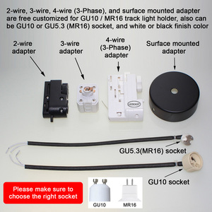 LEDEAST TG050 لإضاءة المتاحف قوس متوافق مع الألومنيوم GU10 MR16 GU5.3 - Product Image 5