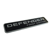 Colle en résine avec noir à base de DEFENDER FIRST EDITION pour Rover Auto autocollant auto-adhésif emblème Badge autocollants de voiture en plastique