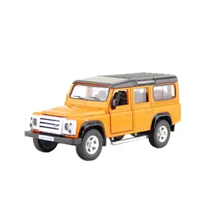 RMZ City 1/36 nouvelle matrice de traction arrière coût Land Rover Defender jouet de voiture en alliage avec deux portes ouvertes