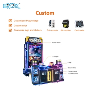 Trong nhà giải trí <span class=keywords><strong>Arcade</strong></span> đồng tiền hoạt động chụp video trò chơi máy 2 người chơi súng Vua 3 bắn súng mô phỏng trò chơi - Product Image 3