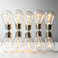 Ampoule LED à filament S14 E26/E27 2700K/2200K 1W, indice de protection IP65, certifiée CE/RoHS, garantie, utilisation en jardin, dimmable pour guirlandes lumineuses