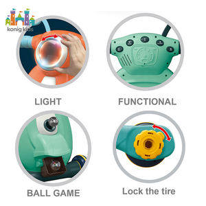 Girello per Bambini Konig Kids Colorato con Musica e Luci, Telaio Pieghevole in Plastica, Capacità di Carico 15kg, Girello Educativo per Bambini 0-3 Anni - Product Image 3