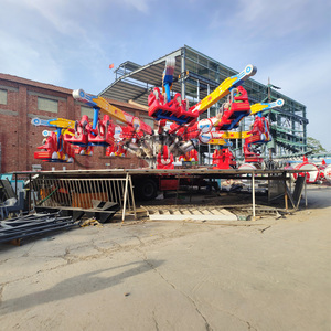 Manèges de fête foraine, équipement d'amusement extérieur de grande taille, machine à rebondir mobile <span class=keywords><strong>Techno</strong></span> Jump RideTrailer, fibre de verre, acier, 24 personnes - Product Image 4