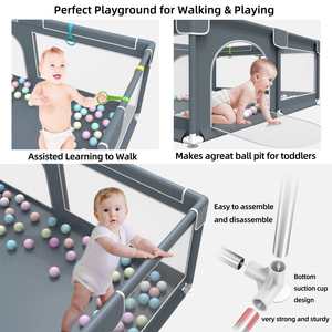 Best-seller Oxford panno pieghevole box per bambini e bambini recinzione di sicurezza cancelli gioco cortile box per bambini - Product Image 6