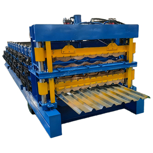 Ba lớp hình thang tấm cuộn tạo thành máy kim loại lợp giá máy - Product Image 2