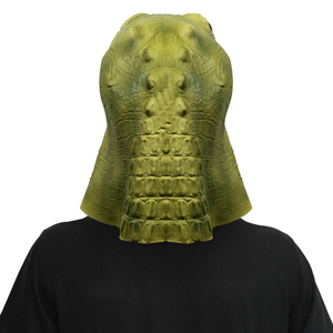 Máscara de Cabeza de Cocodrilo de Látex, Accesorio de Disfraz Realista para Fiestas de Halloween, Eventos de Carnaval y Espectáculos - Product Image 3