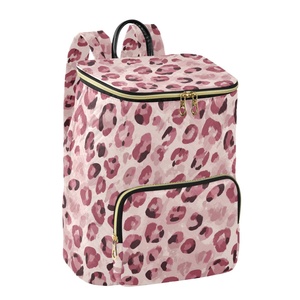 <b>Print</b> <b>Leopard</b> <b>Print</b> Design Top Quality Customs Large Capacity Daily Use Fashion Gold Zipper Pocket <b>Backpack</b> - Product Image 2
