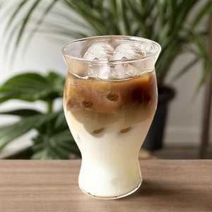 Tazas de leche de café de 600ml, vaso de cristal transparente de lujo para <span class=keywords><strong>restaurante</strong></span>, tazas de gran capacidad con boca inversa para el vientre - Product Image 2