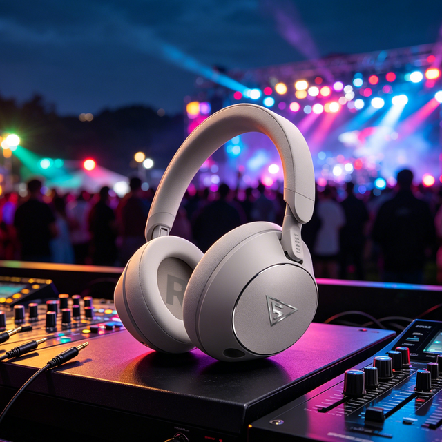 DOQAUS Handy 1 Over Ear Wired Headset with Detachable Microphone for Studio Monitoring