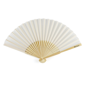 Éventail à main pliable en bambou durable, personnalisé, imprimé de fleurs, de haute qualité, pour mariage - Product Image 1