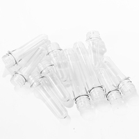 Préformes de bouteilles en plastique personnalisées de 28 mm, 1881 PET, 23, 30, 38 grammes pour bouteilles d'eau, de jus et d'huile d'olive de 500 ml et 650 ml