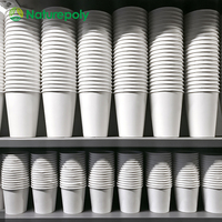 Gobelets en papier kraft compostables à paroi simple, revêtement à base d'eau, certifiés BPI, taille personnalisée, pour café chaud à emporter, vente en gros