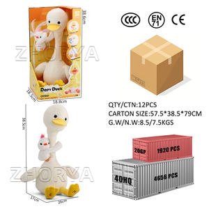 Zhorya simpatici animali di <span class=keywords><strong>peluche</strong></span> elettronici parlanti <span class=keywords><strong>peluche</strong></span> ripieni che cantano anatre giocattolo - Product Image 6