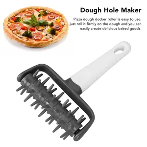 Rodillo perforador de masa de pizza con rueda y púas, herramienta para evitar ampollas en la piel, para cocina casera - Product Image 2